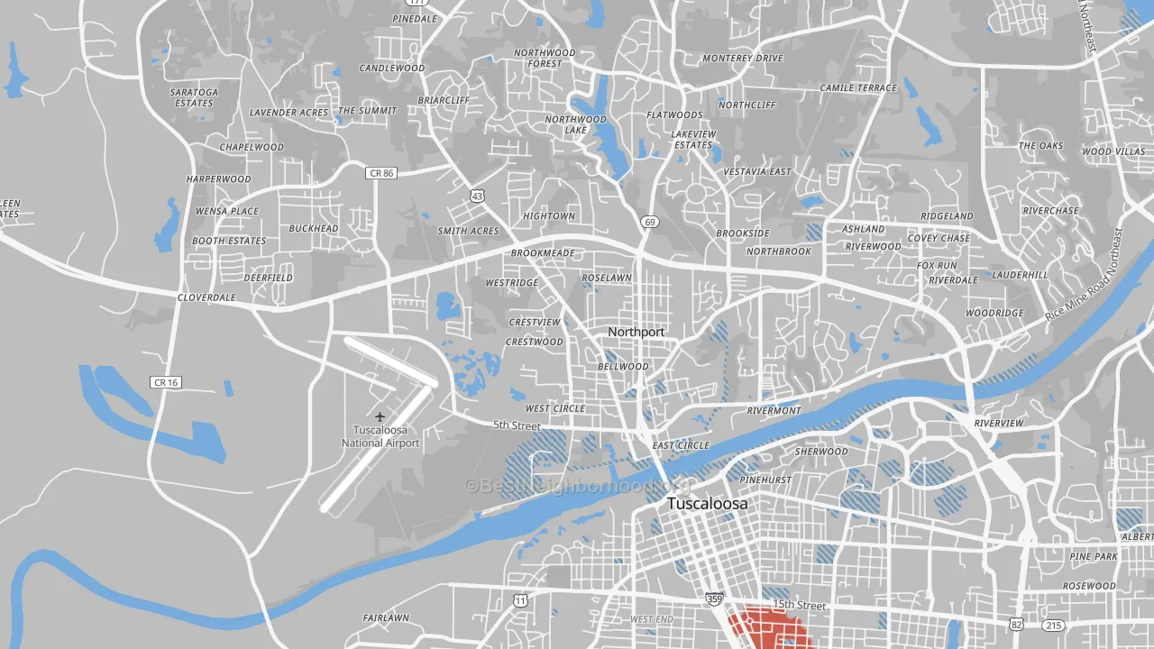 Transit Grade map of 35476, AL