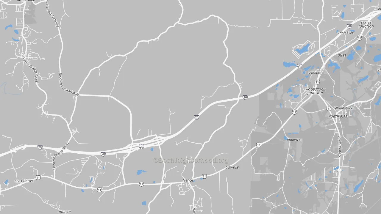 Transit Grade map of 35490, AL