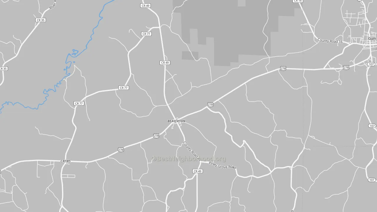 Transit Grade map of 35544, AL