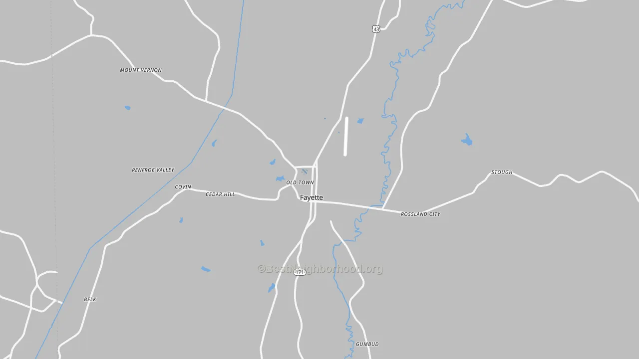 Transit Grade map of 35555, AL