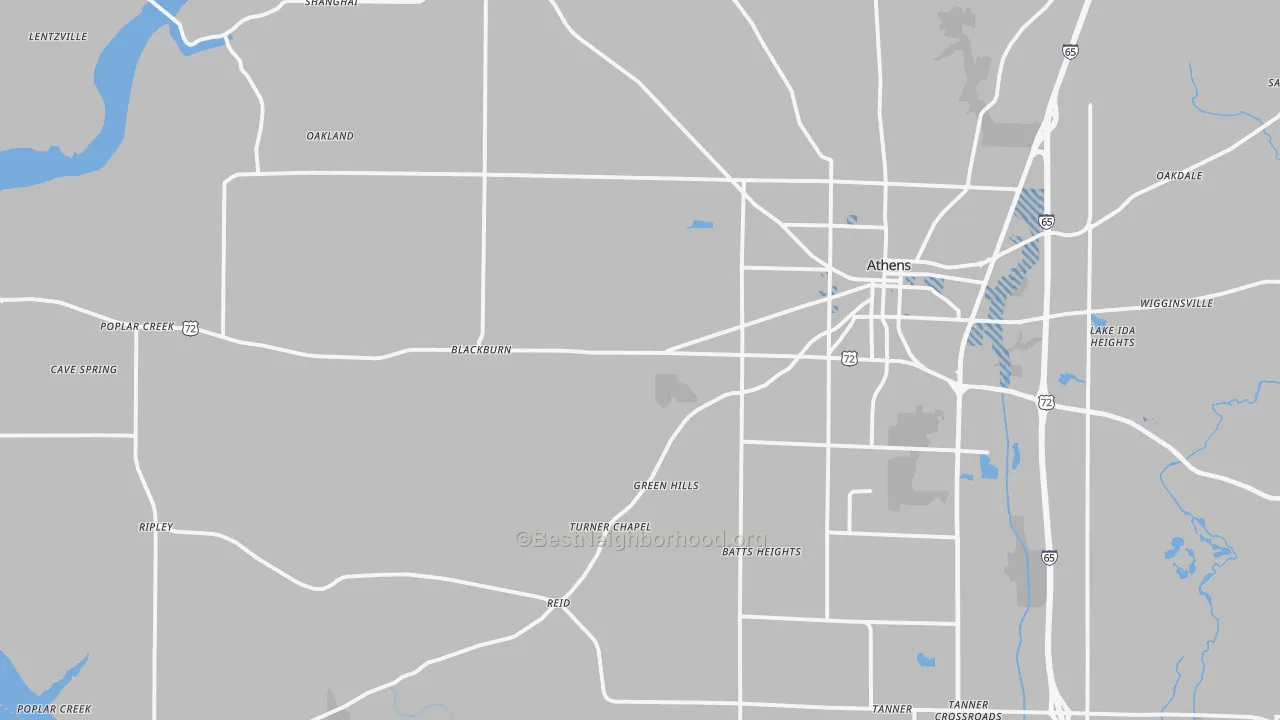 Transit Grade map of 35611, AL