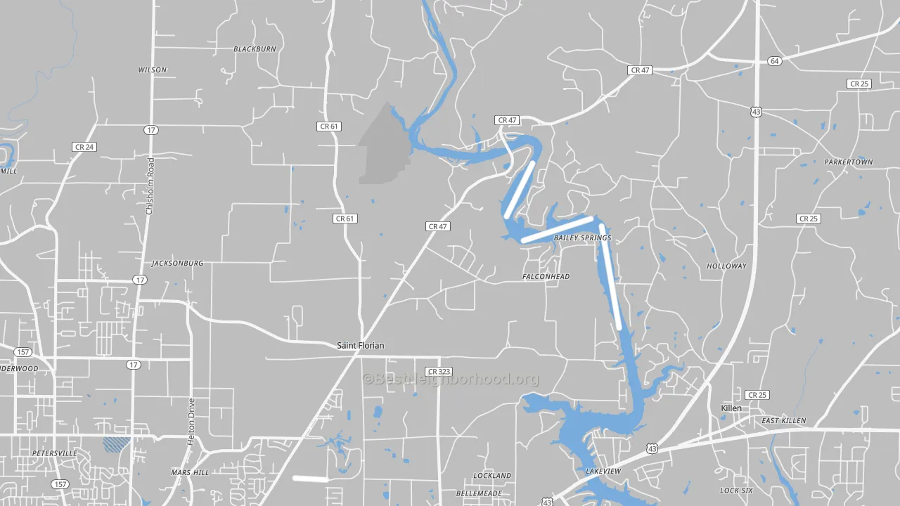Transit Grade map of 35634, AL