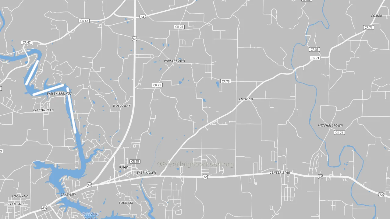Transit Grade map of 35645, AL