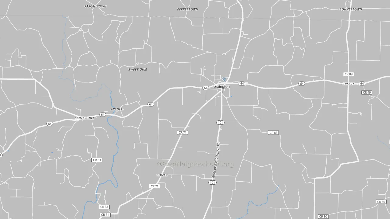 Transit Grade map of 35648, AL