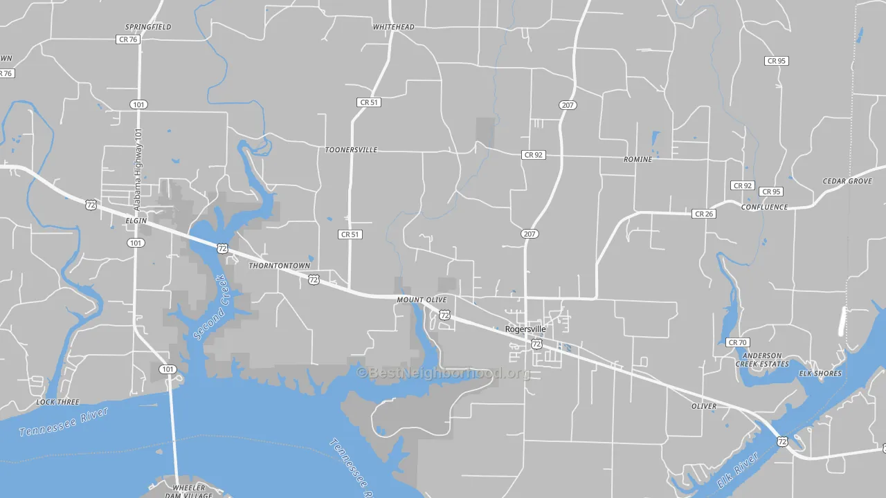 Transit Grade map of 35652, AL