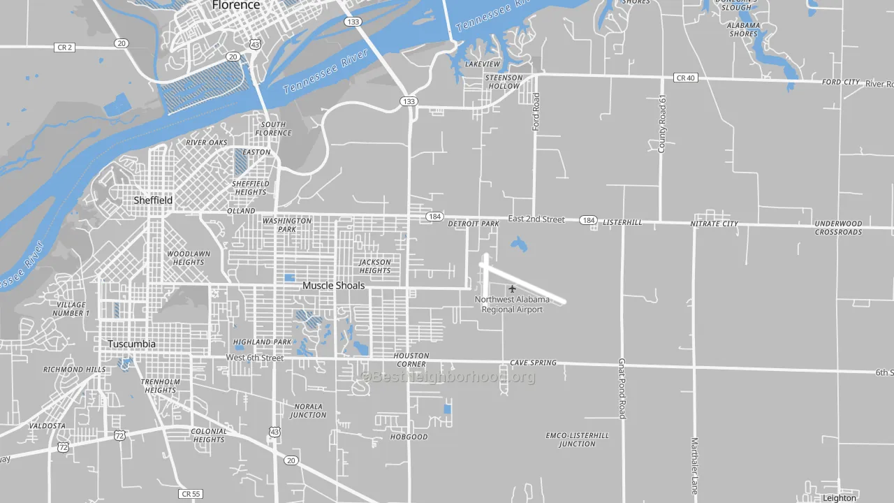 Transit Grade map of 35661, AL