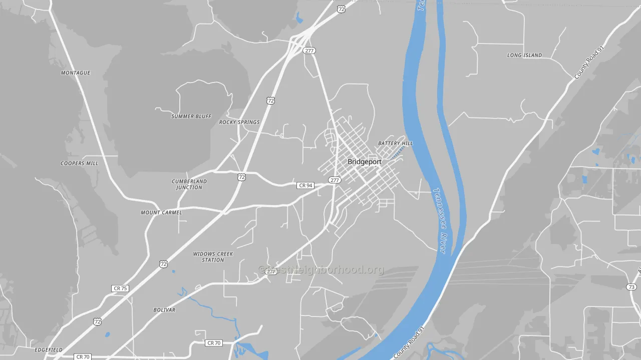 Transit Grade map of 35740, AL