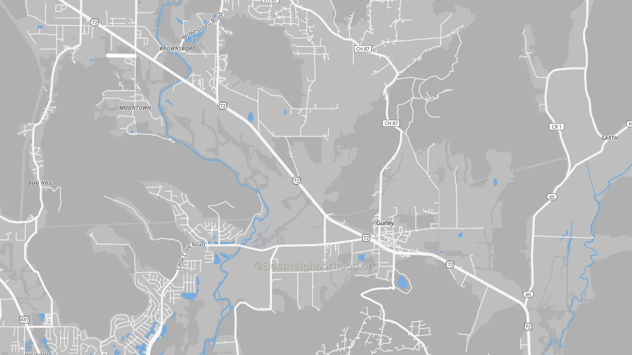 Transit Grade map of 35748, AL