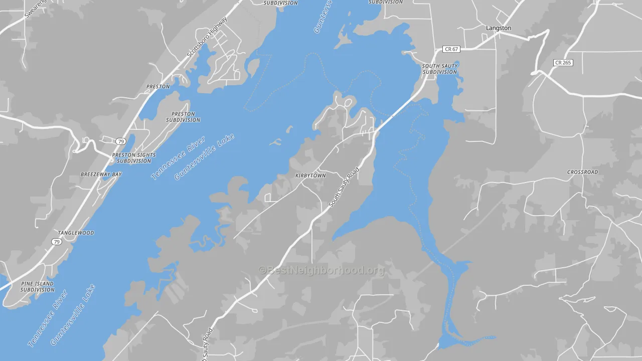 Transit Grade map of 35755, AL