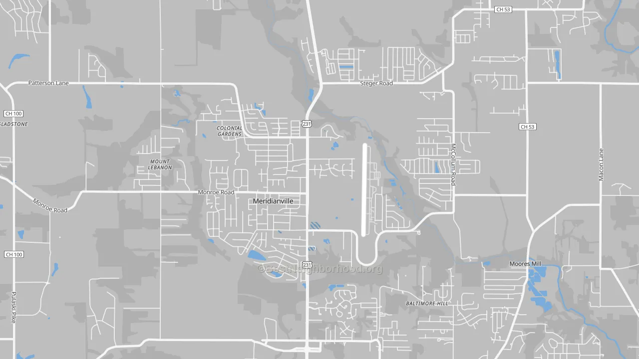 Transit Grade map of 35759, AL