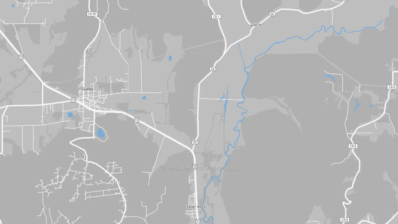 Transit Grade map of 35764, AL