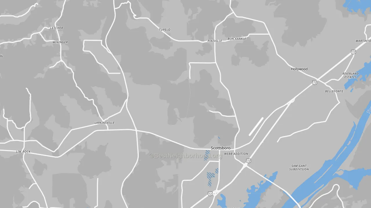 Transit Grade map of 35768, AL