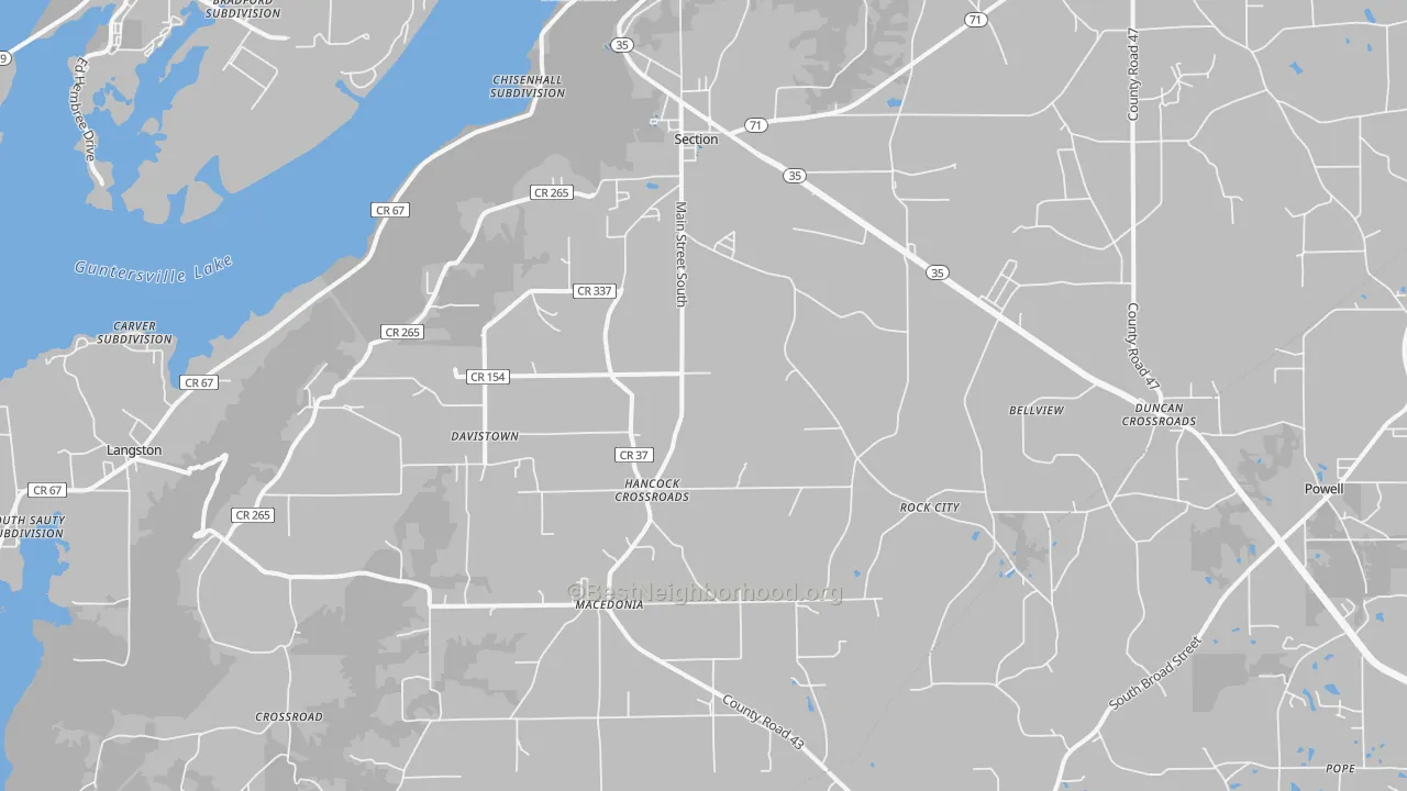 Transit Grade map of 35771, AL