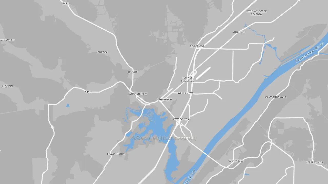 Transit Grade map of 35772, AL