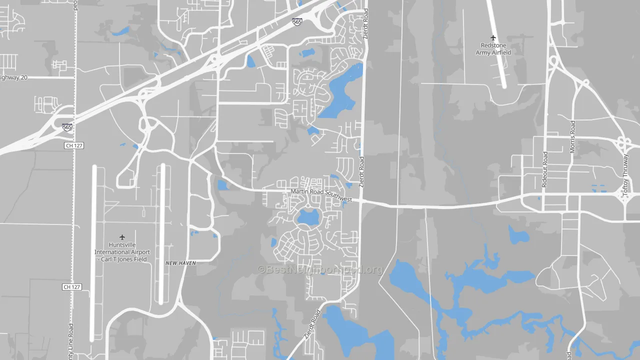 Transit Grade map of 35824, AL