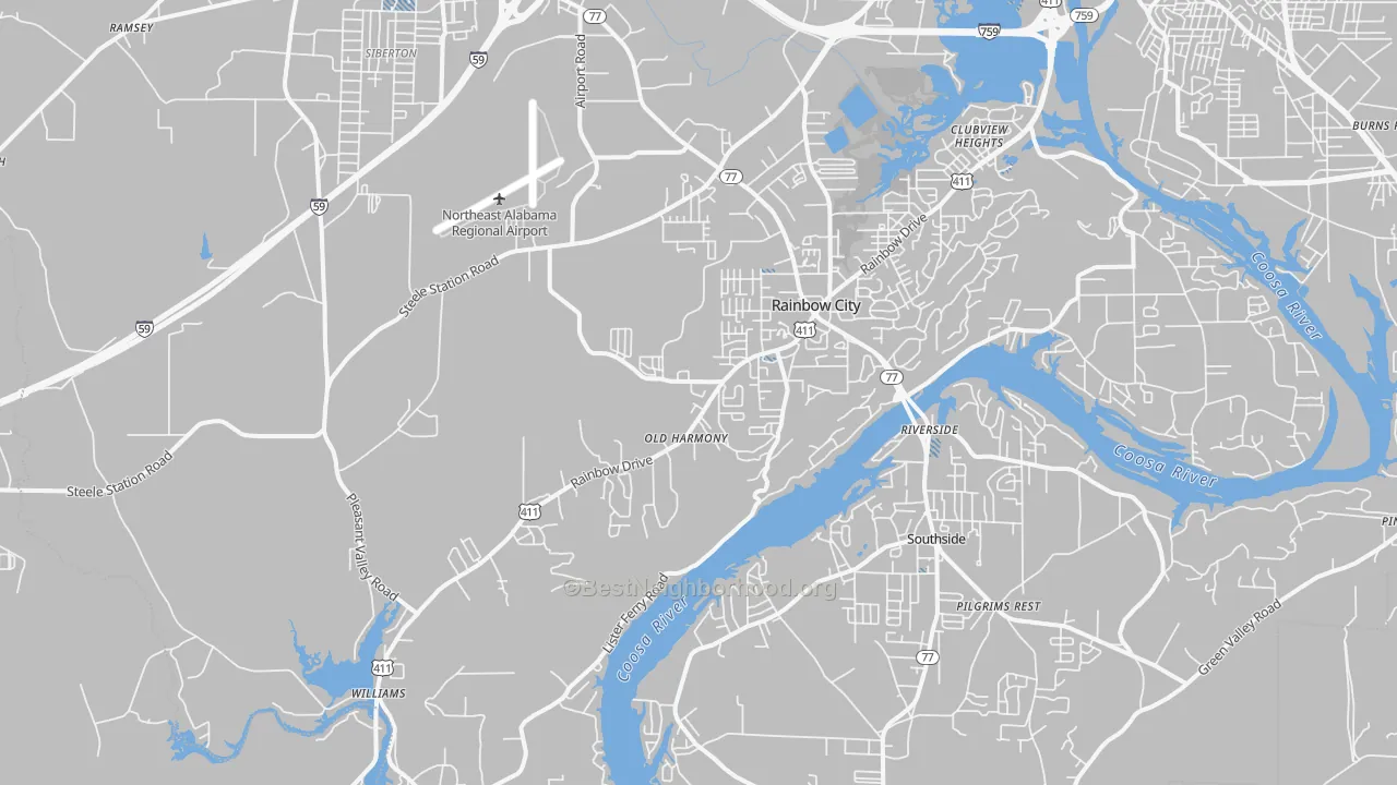 Transit Grade map of 35906, AL