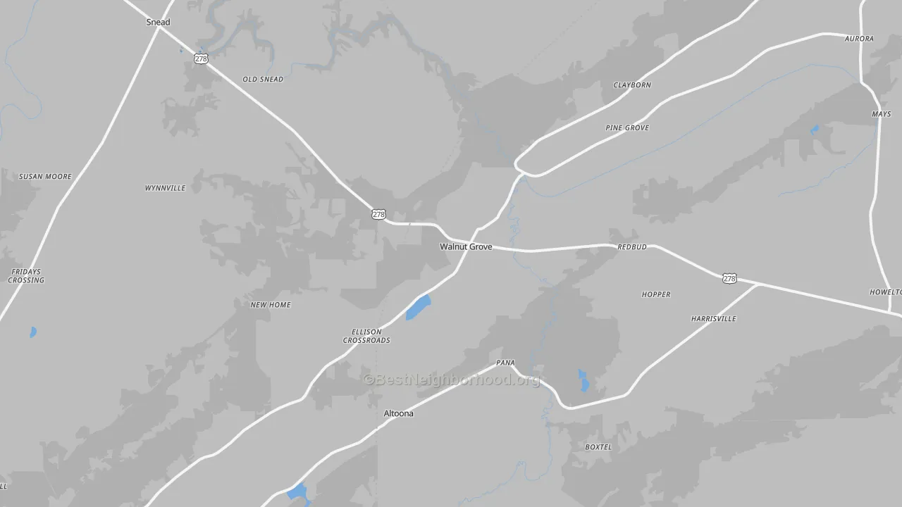 Transit Grade map of 35952, AL