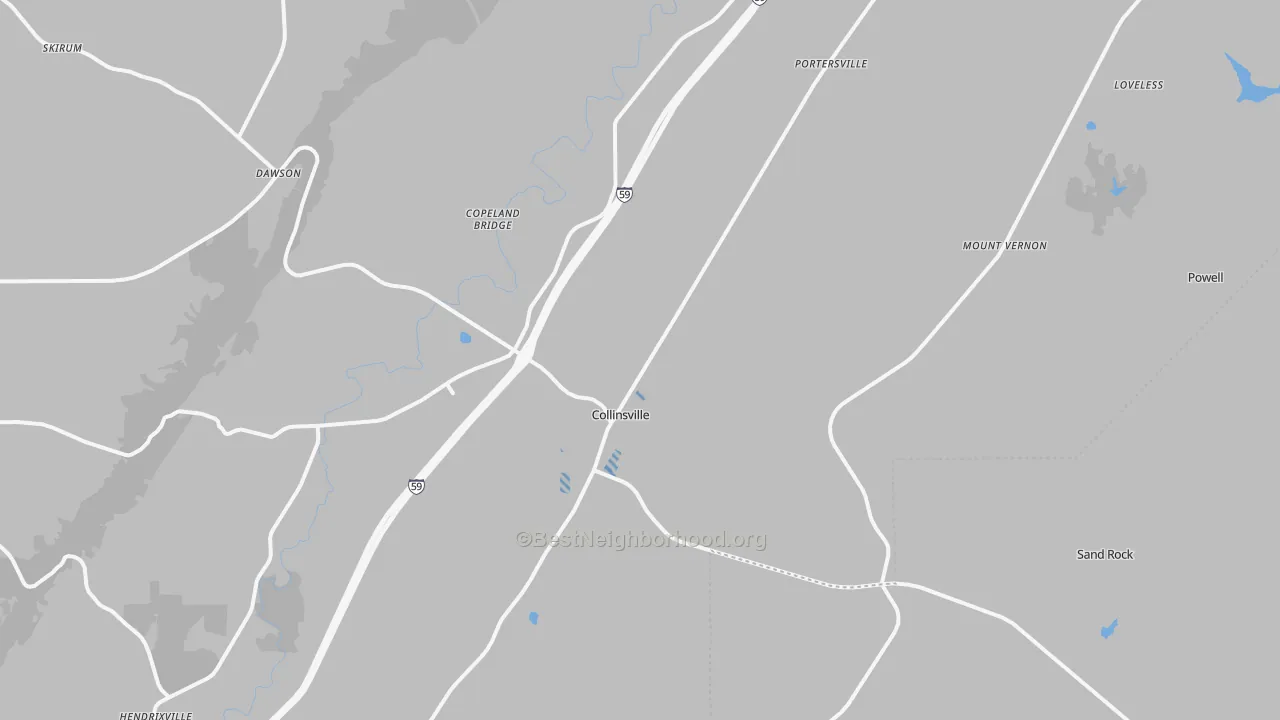 Transit Grade map of 35961, AL