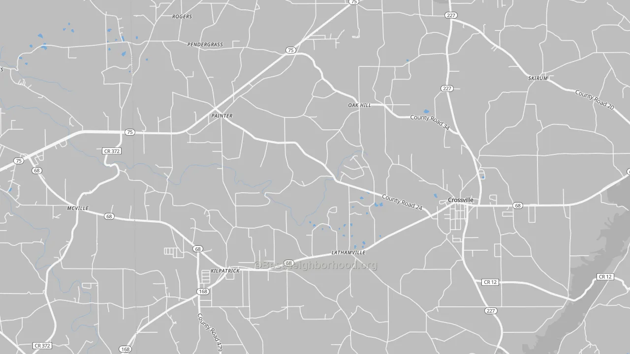 Transit Grade map of 35962, AL