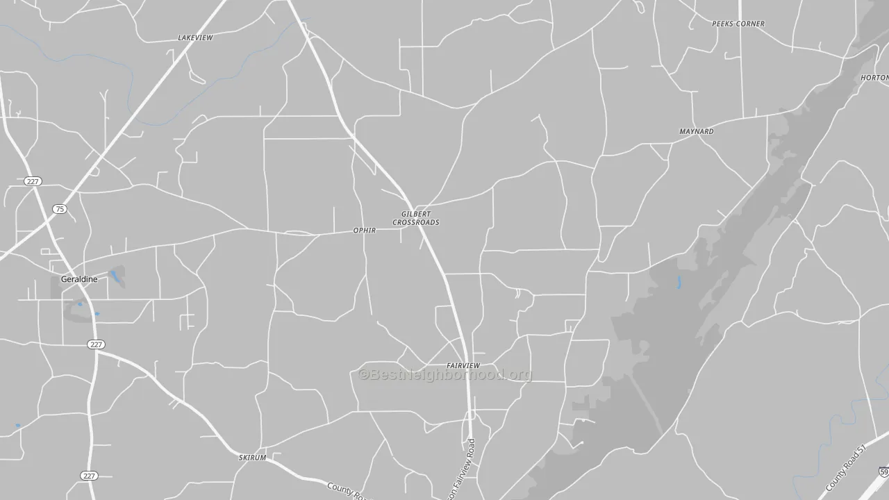 Transit Grade map of 35963, AL