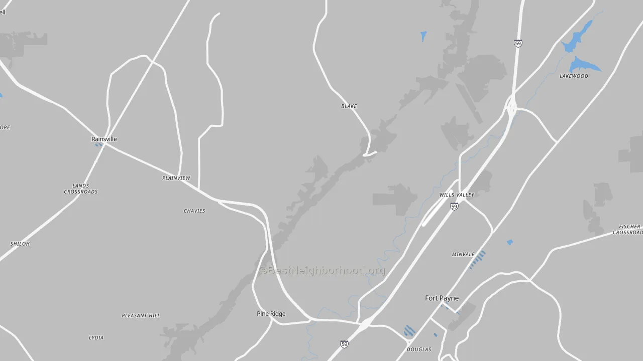 Transit Grade map of 35968, AL