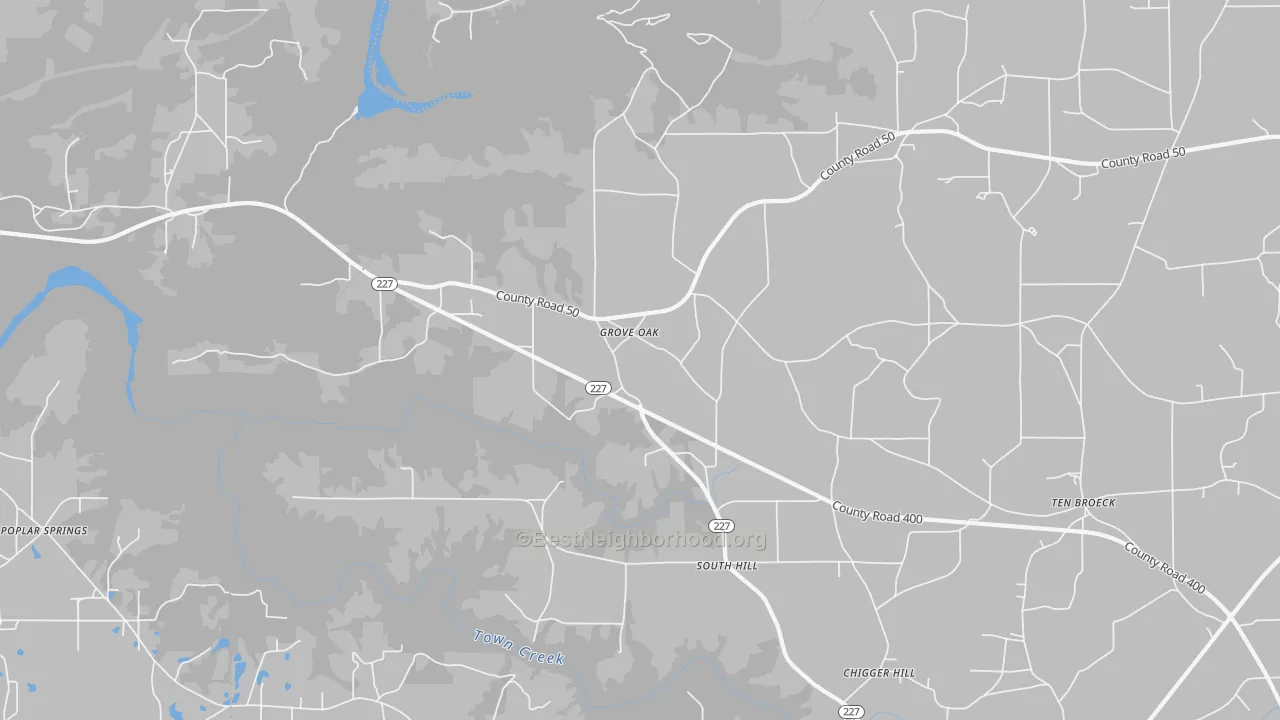 Transit Grade map of 35975, AL