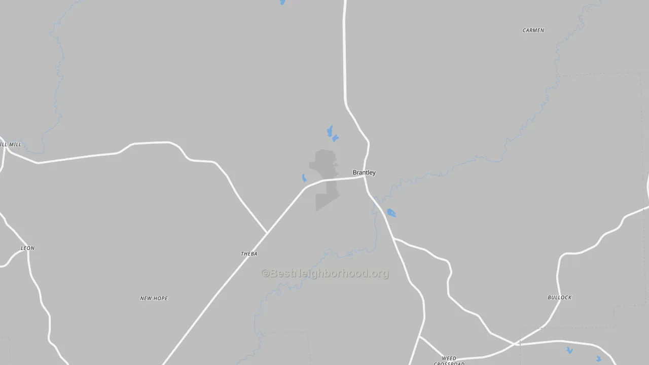 Transit Grade map of 36009, AL