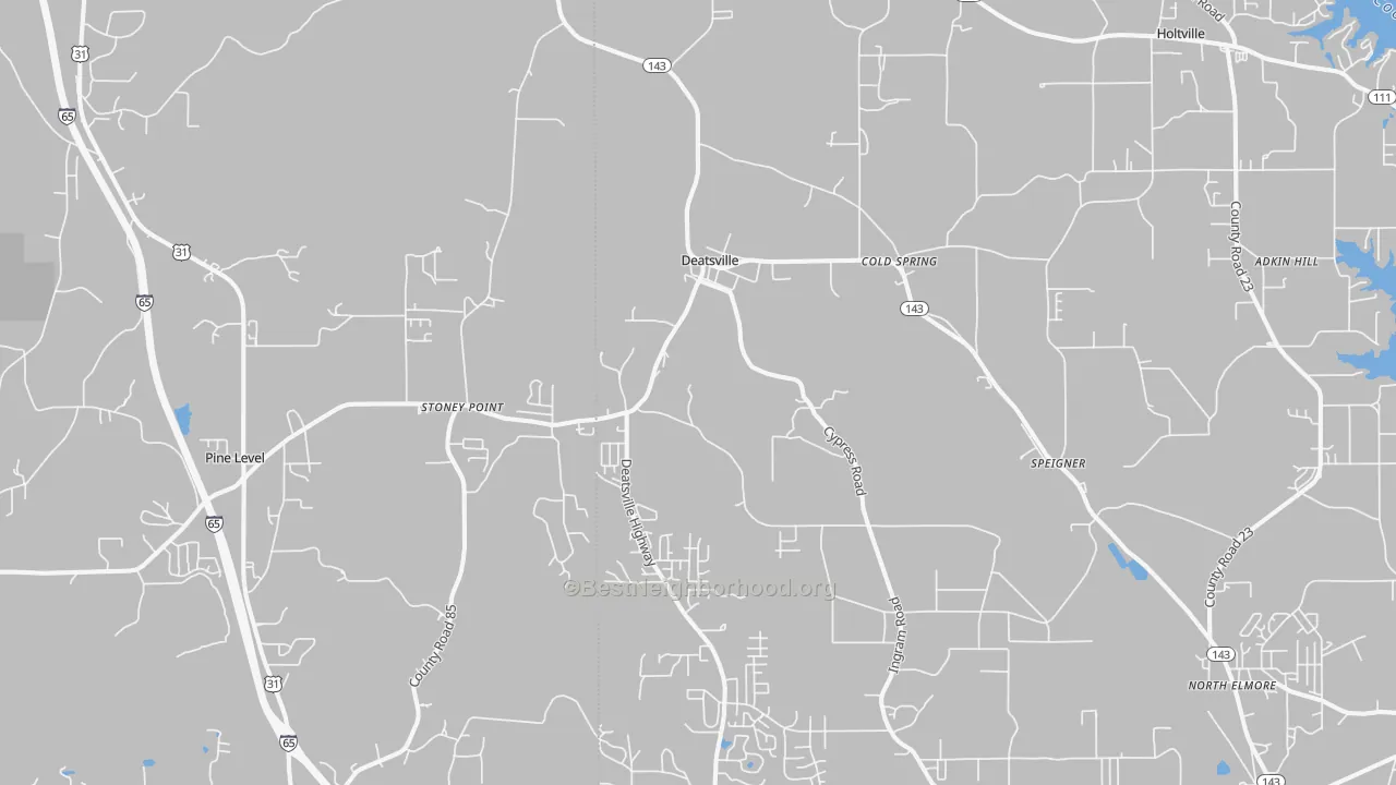 Transit Grade map of 36022, AL