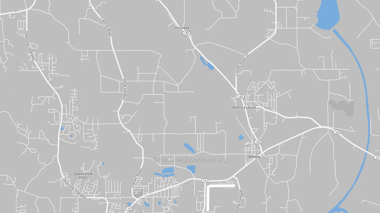 Transit Grade map of 36025, AL