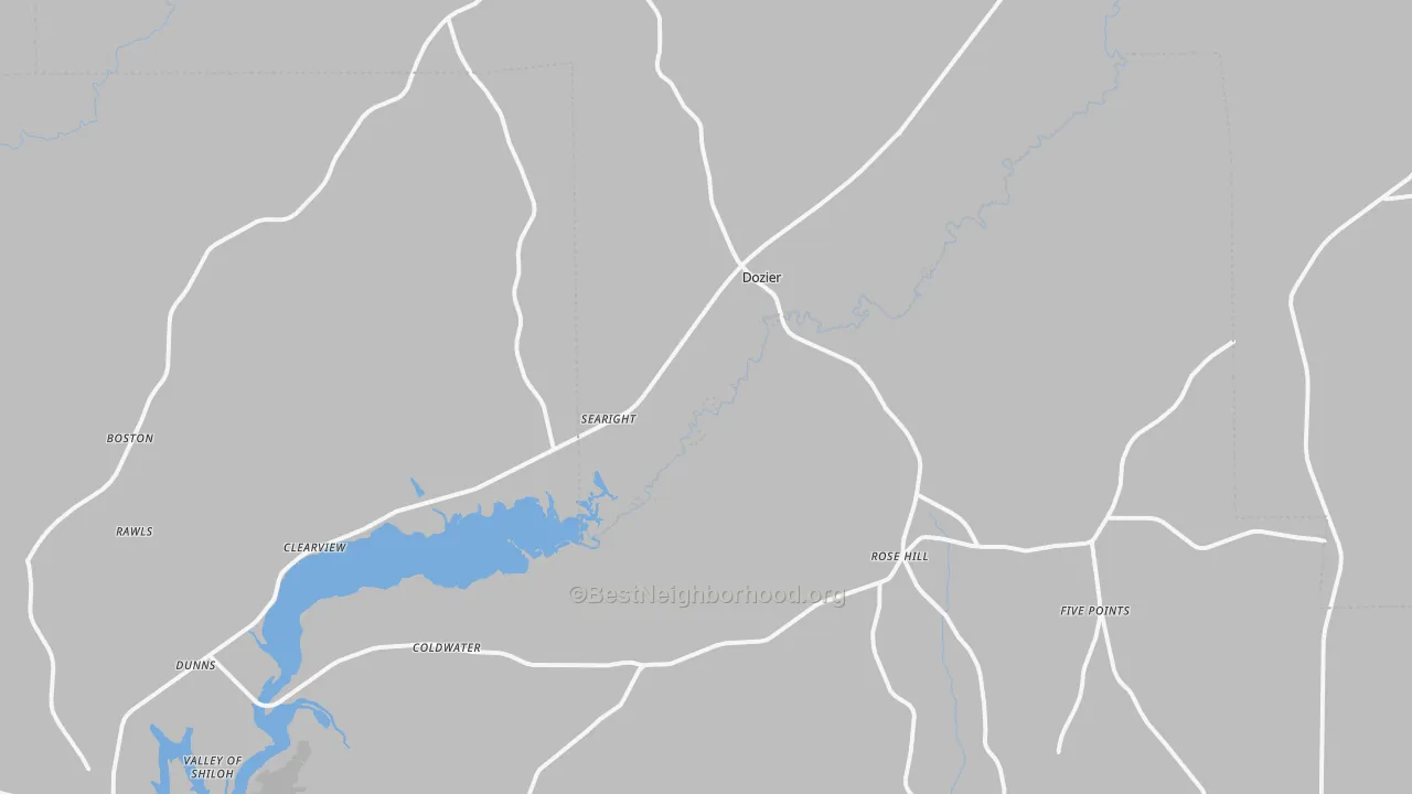 Transit Grade map of 36028, AL