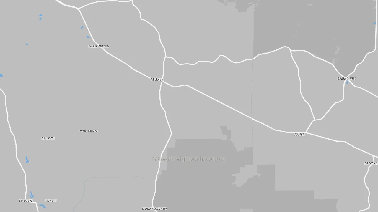 Transit Grade map of 36053, AL