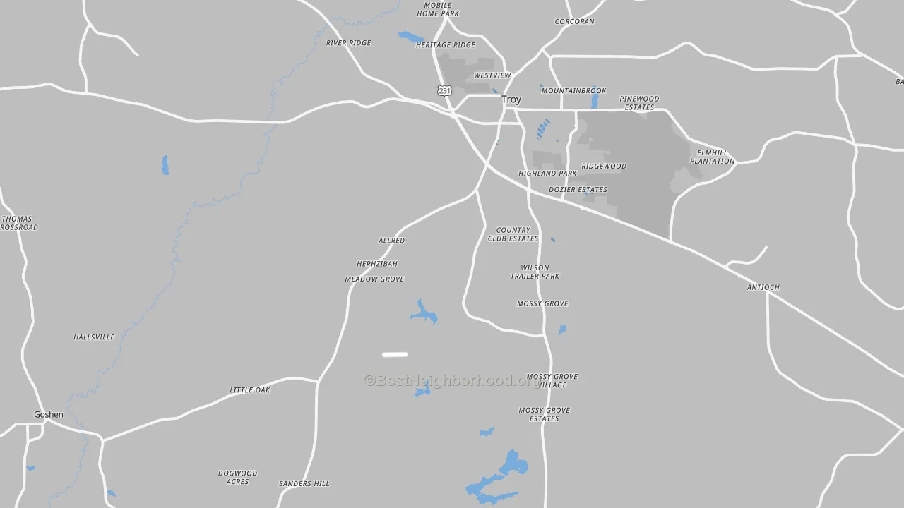 Transit Grade map of 36079, AL