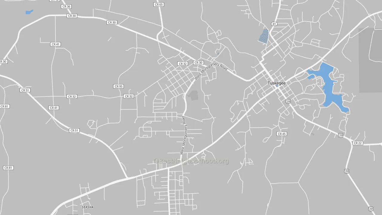 Transit Grade map of 36088, AL