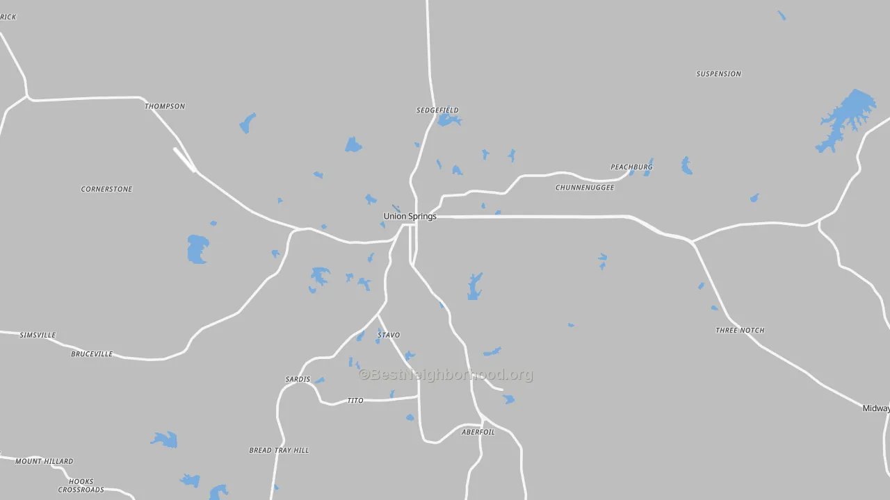 Transit Grade map of 36089, AL