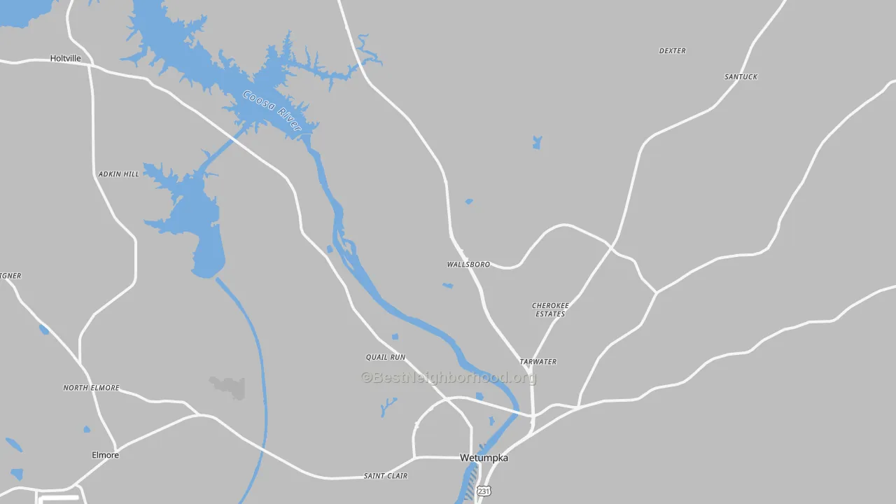 Transit Grade map of 36092, AL