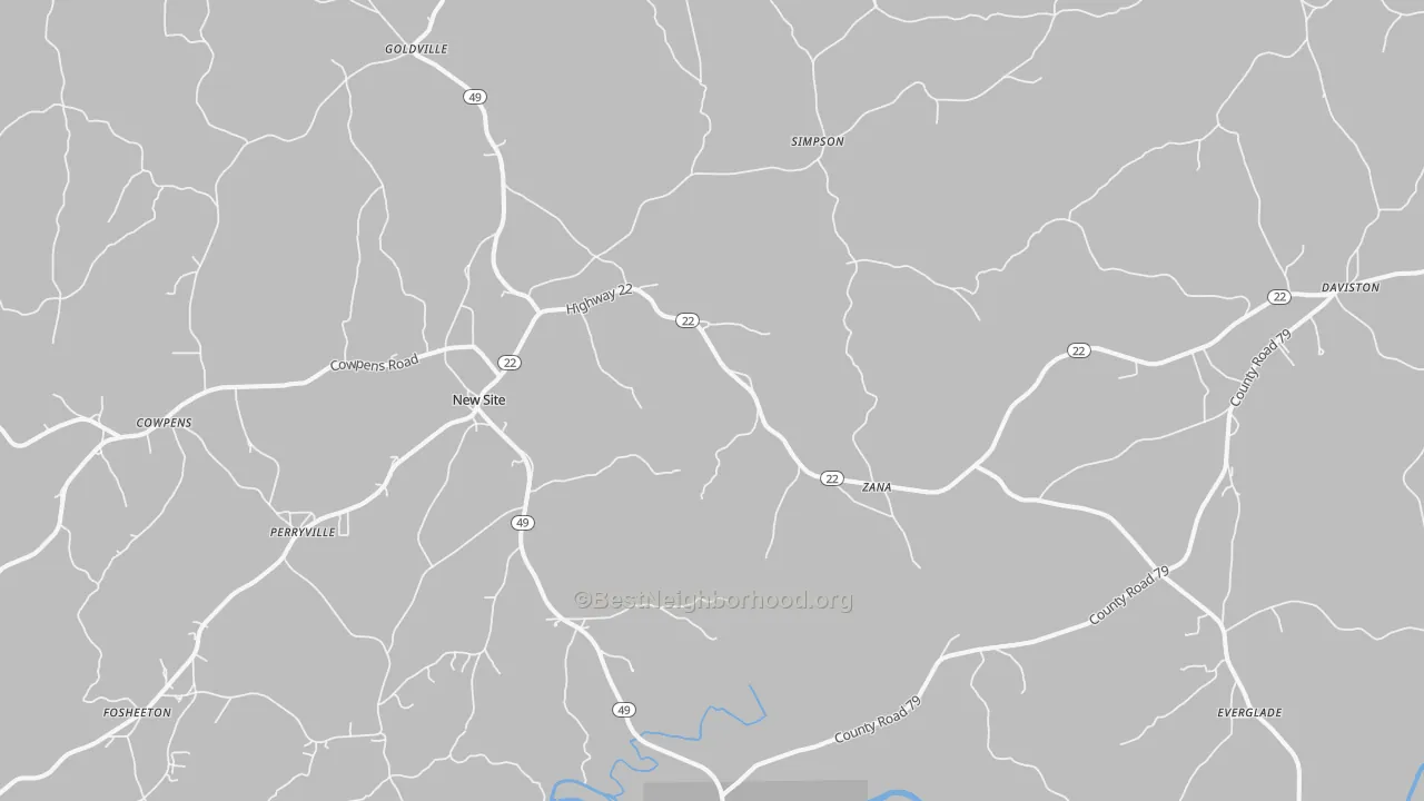 Transit Grade map of 36256, AL