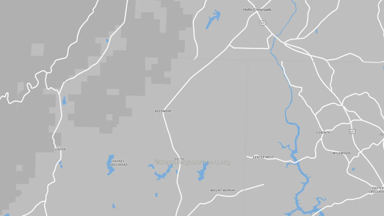 Transit Grade map of 36258, AL