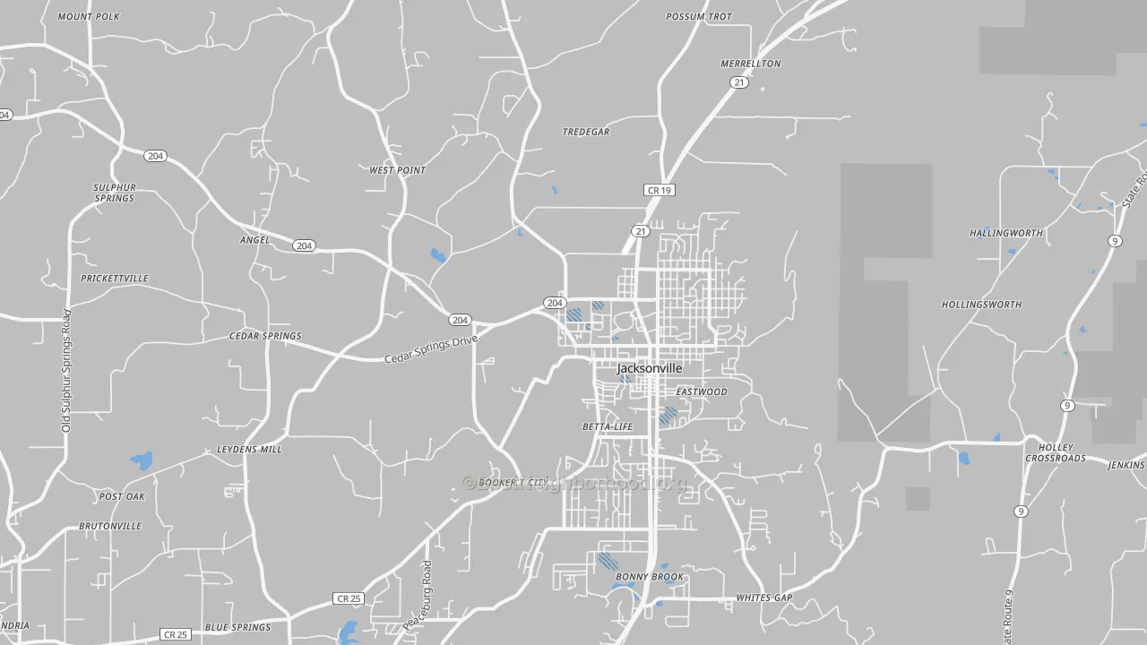 Transit Grade map of 36265, AL