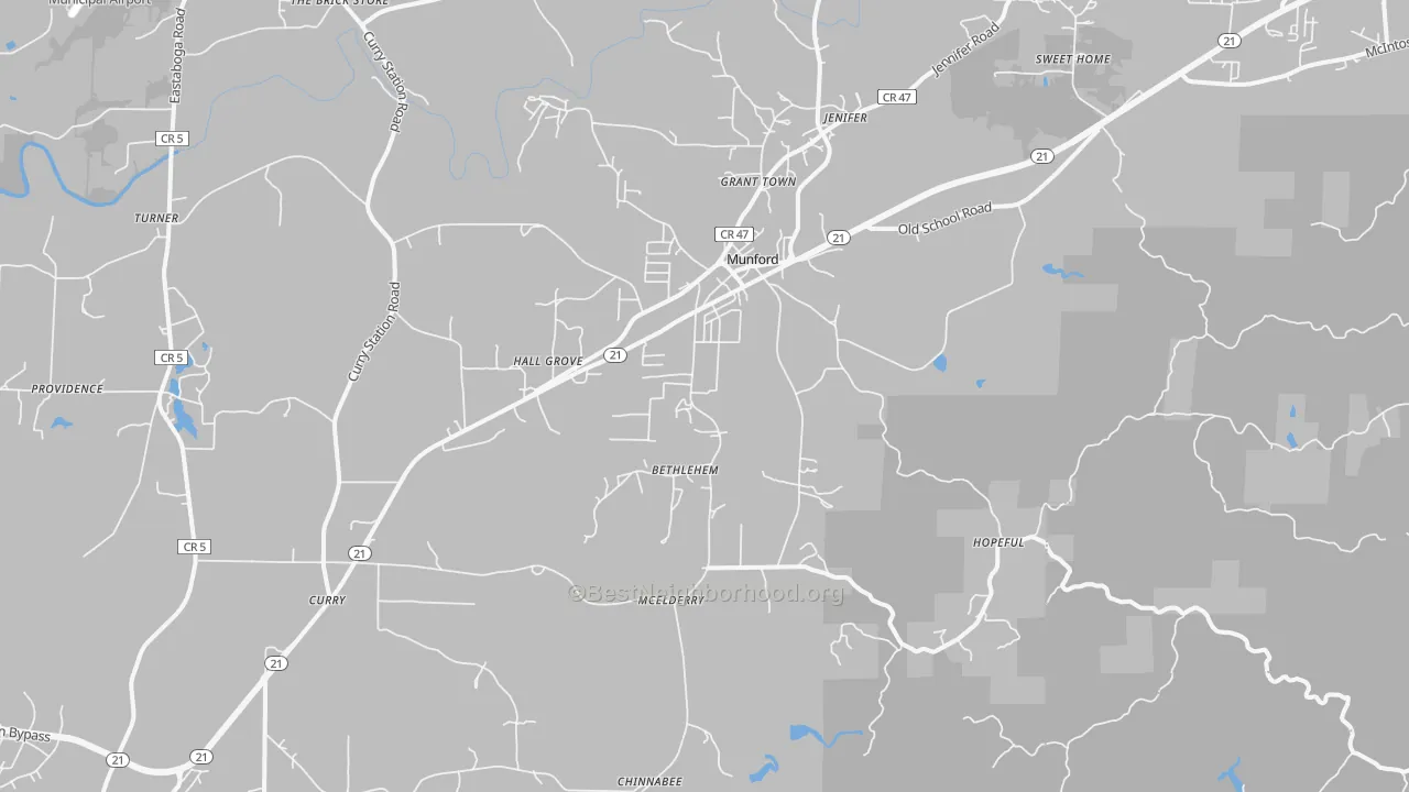 Transit Grade map of 36268, AL
