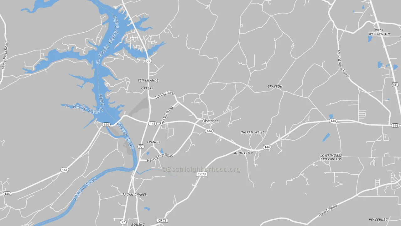 Transit Grade map of 36271, AL