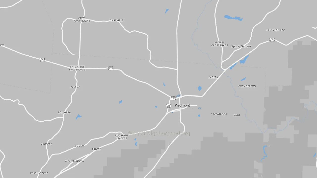 Transit Grade map of 36272, AL