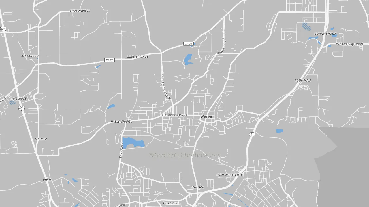 Transit Grade map of 36277, AL