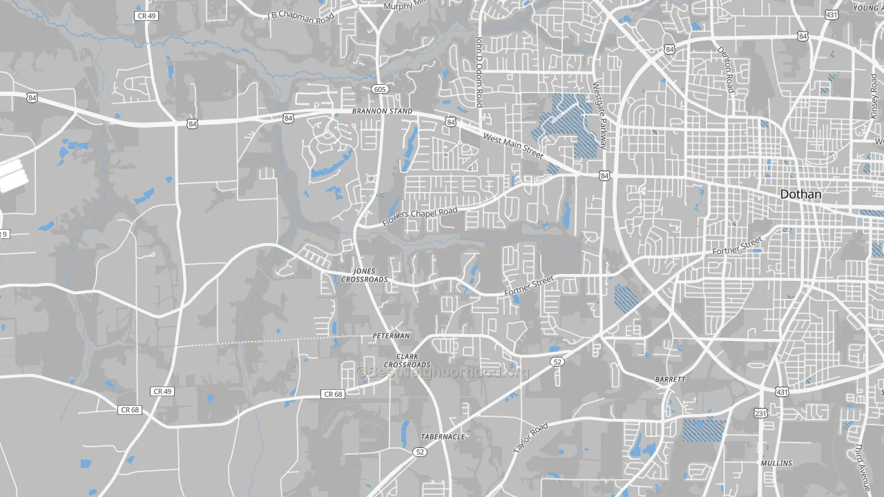 Transit Grade map of 36305, AL