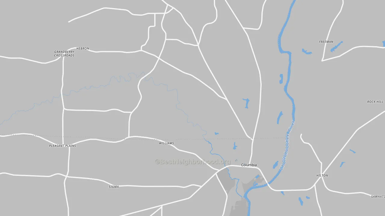 Transit Grade map of 36319, AL