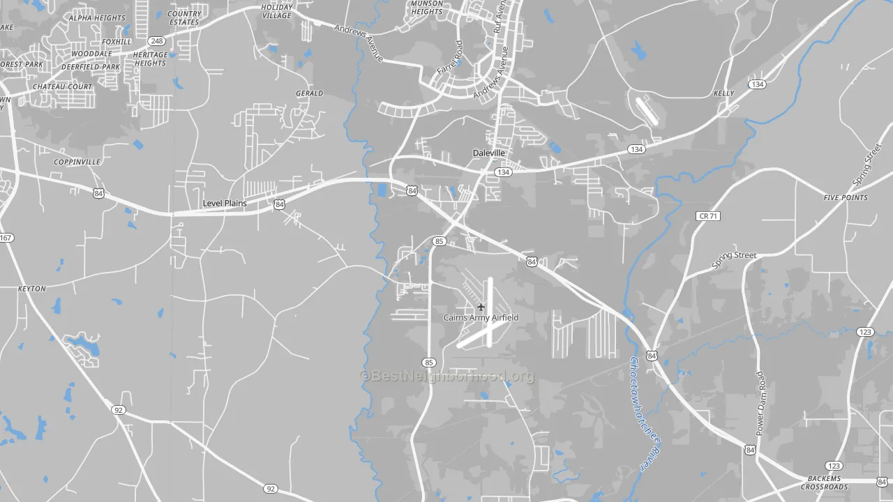 Transit Grade map of 36322, AL