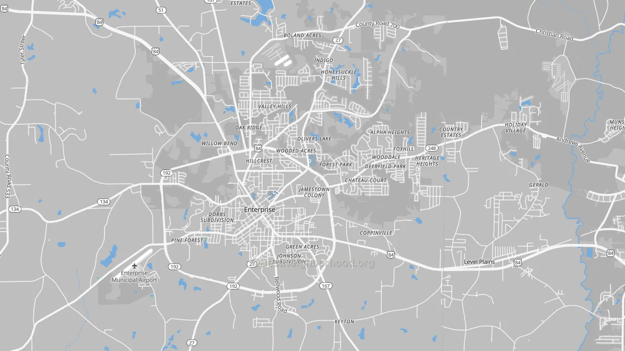 Transit Grade map of 36330, AL