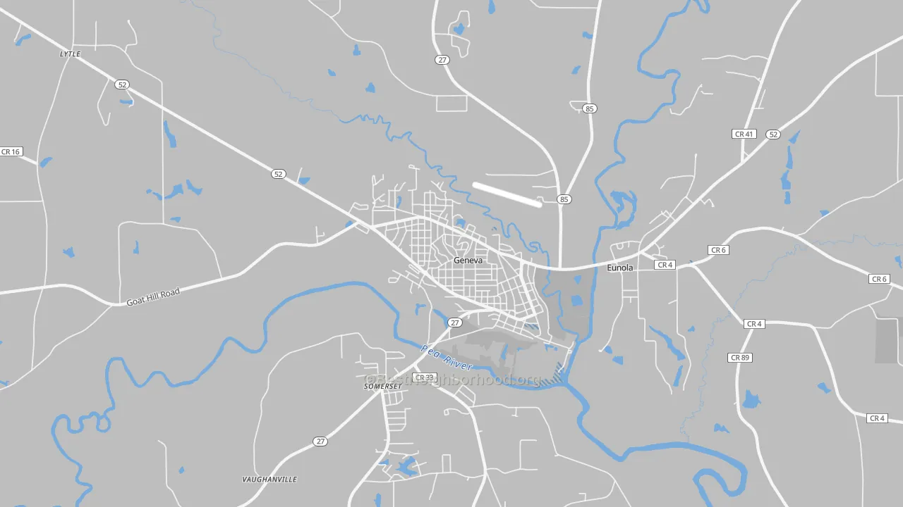 Transit Grade map of 36340, AL
