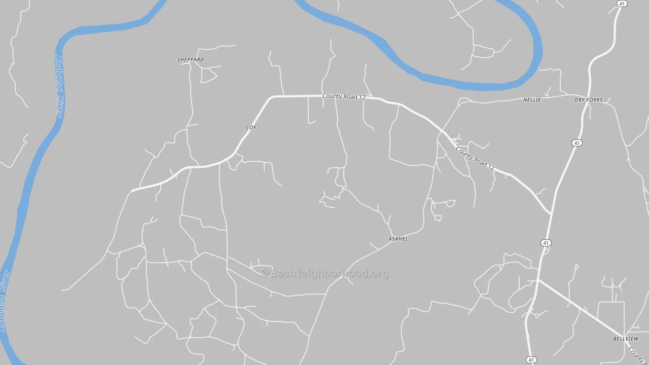 Transit Grade map of 36435, AL