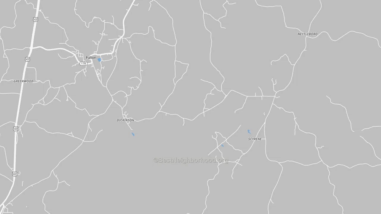 Transit Grade map of 36436, AL