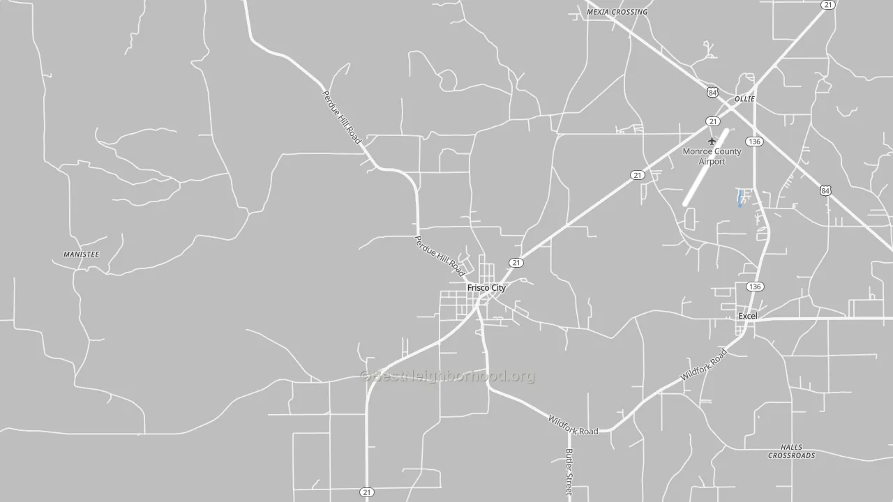 Transit Grade map of 36445, AL